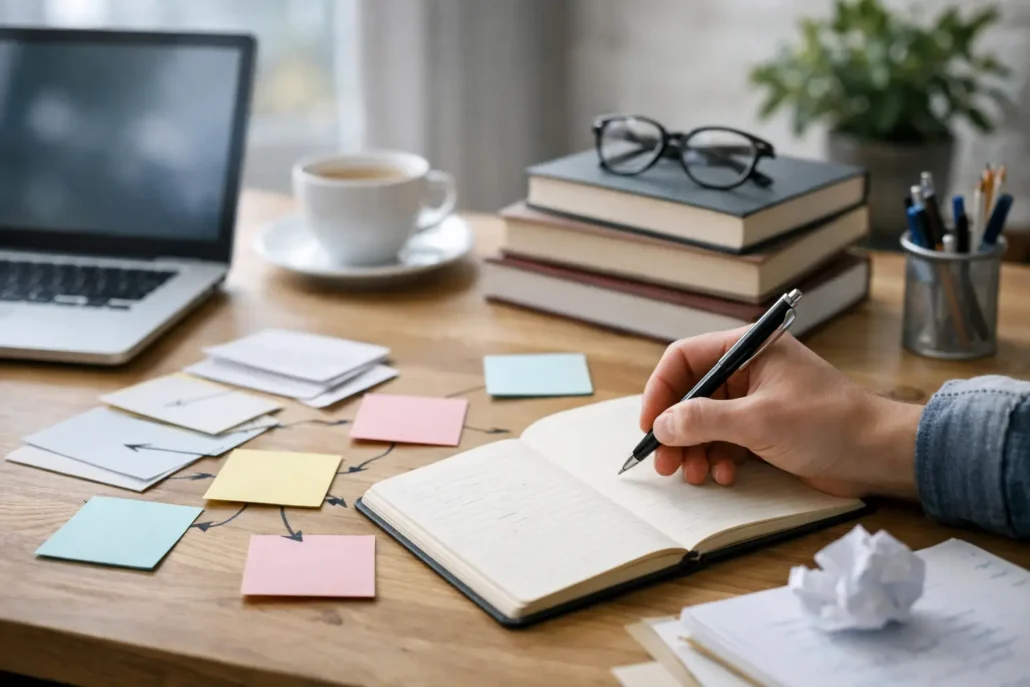 Cómo ordenar ideas para libro sin bloquearte